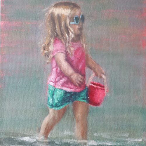 Grandchild portrait by Maureen O'Mahony Art