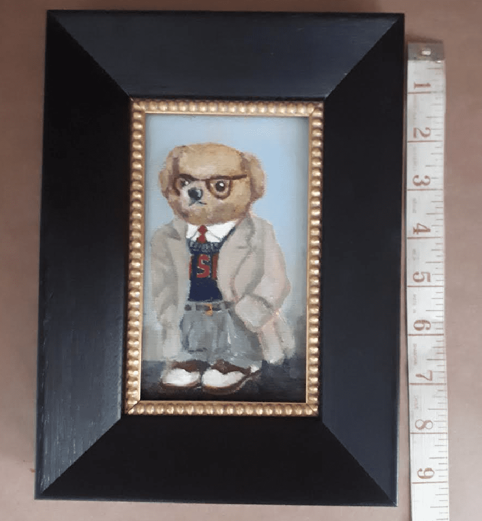 Teddy Bear Painting, Irish artist, special birthday, gifts for him, Irish gifts,