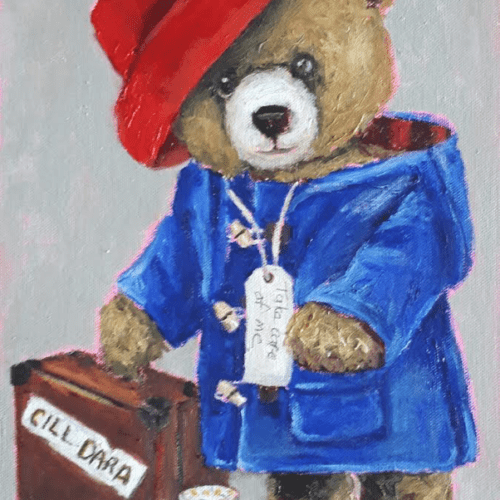 Padding off on his travels