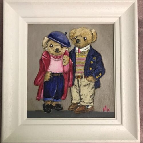 Engagement Gift Teddy Bear Painting