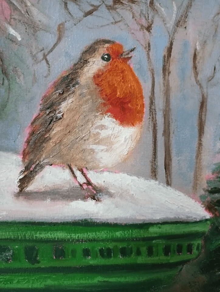 Little Robin Irish Art Little Robin on a postbox
