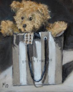 Teddy bear in a Brown Thomas Bag